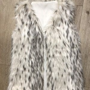 Faux fur vest